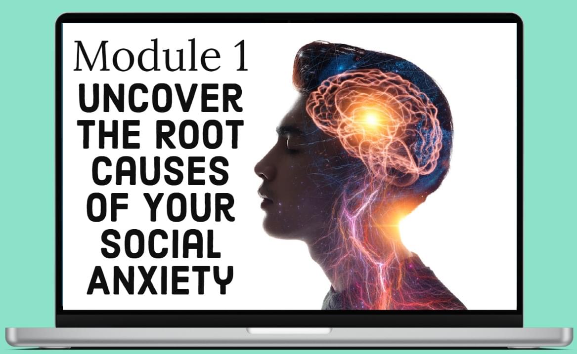 Man overcoming his social anxiety