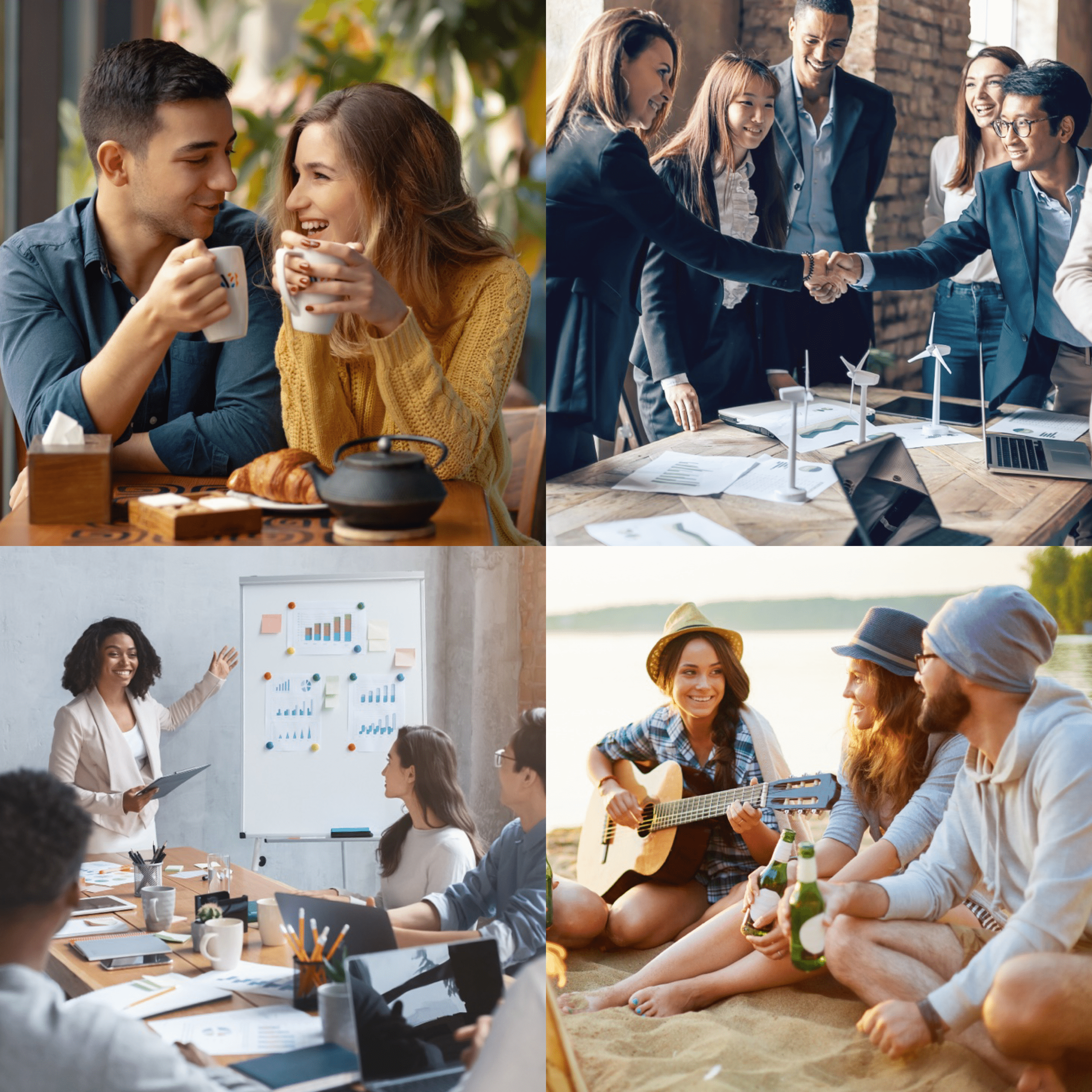 People that overcame social anxiety and are doing activities without anxiety